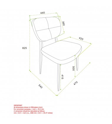  Worldwide -ZEKE-SIDE CHAIR-CHARCOAL - (202-090CH)