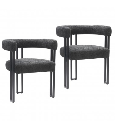  Worldwide -SCARLET-DINING CHAIR-CHARCOAL - (202-108CH)