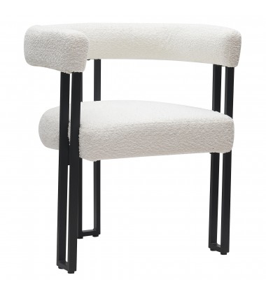  Worldwide -SCARLET-DINING CHAIR-IVORY - (202-108IV)