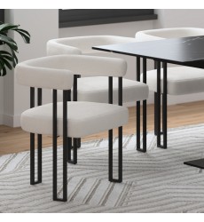 Worldwide -SCARLET-DINING CHAIR-IVORY - (202-108IV)  Worldwide -SCARLET-DINING CHAIR-IVORY - (202-108IV)