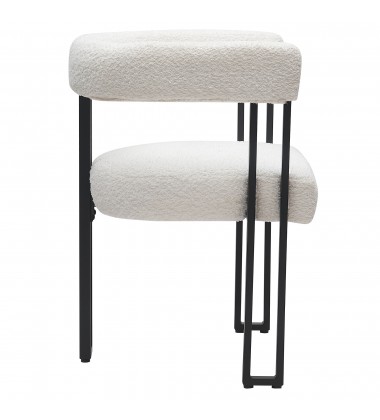  Worldwide -SCARLET-DINING CHAIR-IVORY - (202-108IV)