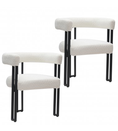  Worldwide -SCARLET-DINING CHAIR-IVORY - (202-108IV)