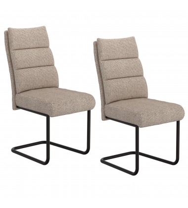  Worldwide -BRODI-DINING CHAIR-BEIGE - (202-138BEG)