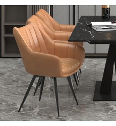  Worldwide -TALON-DINING CHAIR-CAMEL - (202-139CAM)
