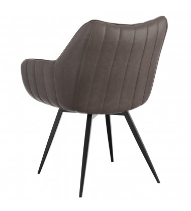  Worldwide -TALON-DINING CHAIR-CHARCOAL - (202-139CH)