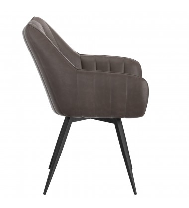  Worldwide -TALON-DINING CHAIR-CHARCOAL - (202-139CH)