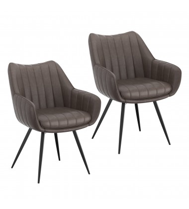  Worldwide -TALON-DINING CHAIR-CHARCOAL - (202-139CH)