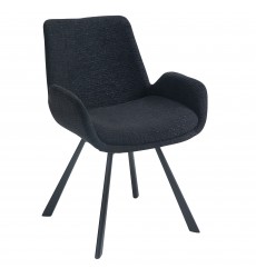  Worldwide -SIGNY-DINING CHAIR-BLACK - (202-144BK)