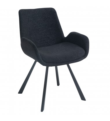  Worldwide -SIGNY-DINING CHAIR-BLACK - (202-144BK)