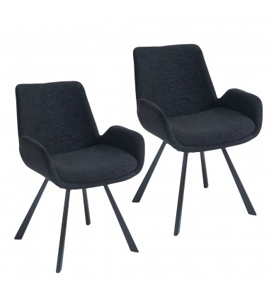  Worldwide -SIGNY-DINING CHAIR-BLACK - (202-144BK)