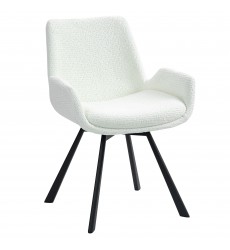  Worldwide -SIGNY-DINING CHAIR-IVORY - (202-144IV)