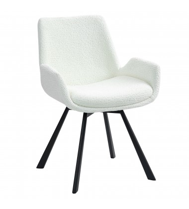  Worldwide -SIGNY-DINING CHAIR-IVORY - (202-144IV)