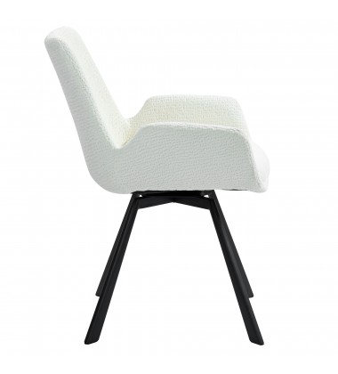  Worldwide -SIGNY-DINING CHAIR-IVORY - (202-144IV)