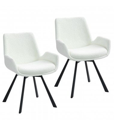  Worldwide -SIGNY-DINING CHAIR-IVORY - (202-144IV)