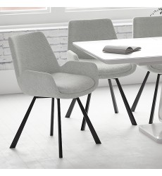  Worldwide -SIGNY-DINING CHAIR-LIGHT GREY - (202-144LG)