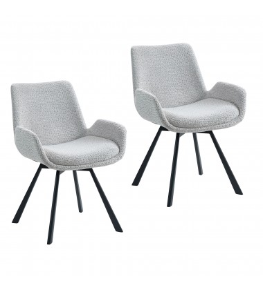 Worldwide -SIGNY-DINING CHAIR-LIGHT GREY - (202-144LG)