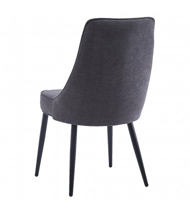  Worldwide -KODA-SIDE CHAIR FABRIC-CHARCOAL - (202-158CH)