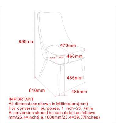  Worldwide -KODA-SIDE CHAIR PU-BEIGE - (202-158PUBG)