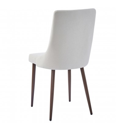  Worldwide -CORA-SIDE CHAIR FABRIC-BEIGE - (202-182BG)