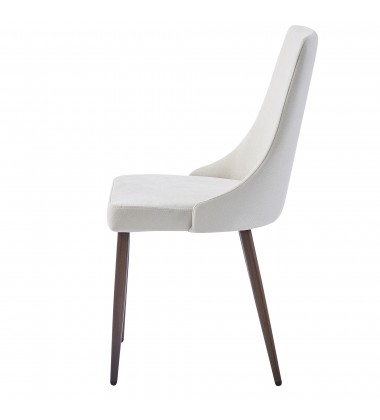  Worldwide -CORA-SIDE CHAIR FABRIC-BEIGE - (202-182BG)