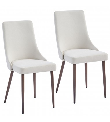  Worldwide -CORA-SIDE CHAIR FABRIC-BEIGE - (202-182BG)