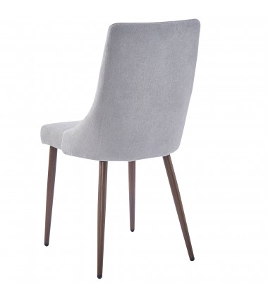  Worldwide -CORA-SIDE CHAIR FABRIC-GREY - (202-182GY)