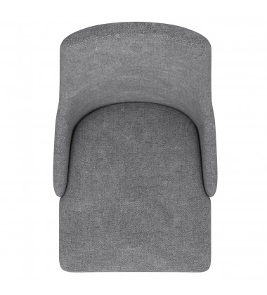  Worldwide -CORA-SIDE CHAIR FABRIC-GREY - (202-182GY)