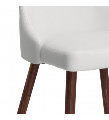  Worldwide -CORA-SIDE CHAIR PU-WHITE - (202-182PUWT)