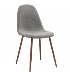  Worldwide -LYNA-SIDE CHAIR FABRIC-GREY - (202-250GY)