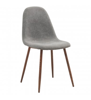  Worldwide -LYNA-SIDE CHAIR FABRIC-GREY - (202-250GY)