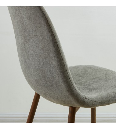  Worldwide -LYNA-SIDE CHAIR FABRIC-GREY - (202-250GY)