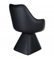  Worldwide-SWIVEL DINING/ACCENT CHAIR-(202-269BLK)