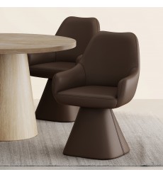  Worldwide-SWIVEL DINING/ACCENT CHAIR-(202-269BWN)
