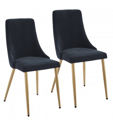  Worldwide -CARMILLA-SIDE CHAIR-BLACK - (202-353BK)