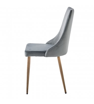  Worldwide -CARMILLA-SIDE CHAIR-GREY - (202-353GY)
