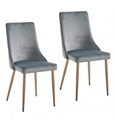  Worldwide -CARMILLA-SIDE CHAIR-GREY - (202-353GY)