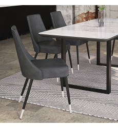  Worldwide -SILVANO-SIDE CHAIR-VINTAGE GREY - (202-429GY)