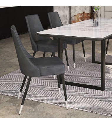  Worldwide -SILVANO-SIDE CHAIR-VINTAGE GREY - (202-429GY)