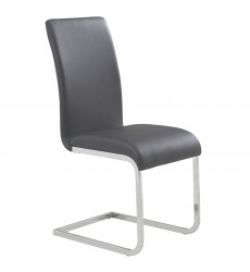  Worldwide -MAXIM-SIDE CHAIR-GREY - (202-489GY)