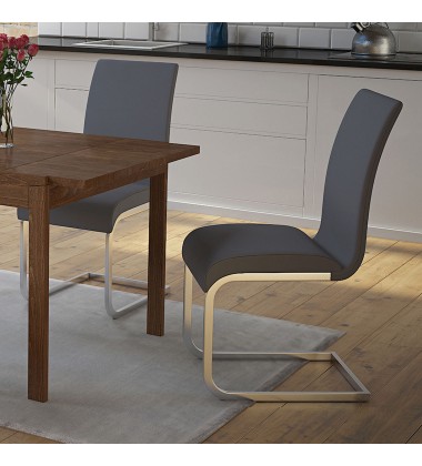  Worldwide -MAXIM-SIDE CHAIR-GREY - (202-489GY)