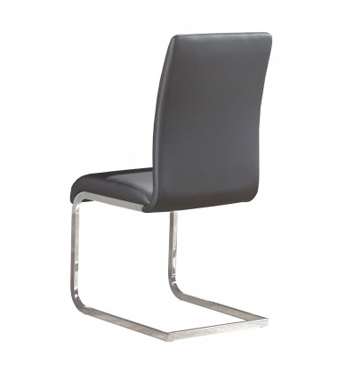  Worldwide -MAXIM-SIDE CHAIR-GREY - (202-489GY)