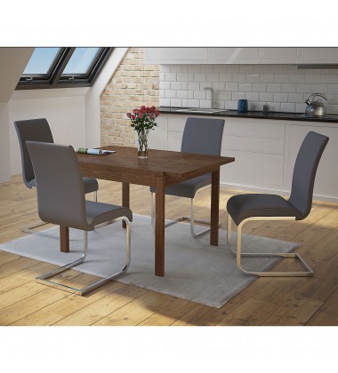  Worldwide -MAXIM-SIDE CHAIR-GREY - (202-489GY)