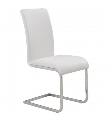  Worldwide -MAXIM-SIDE CHAIR-WHITE - (202-489WT)