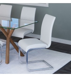  Worldwide -MAXIM-SIDE CHAIR-WHITE - (202-489WT)