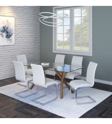  Worldwide -MAXIM-SIDE CHAIR-WHITE - (202-489WT)