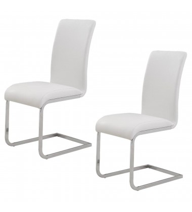  Worldwide -MAXIM-SIDE CHAIR-WHITE - (202-489WT)