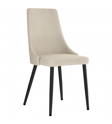  Worldwide -VENICE-SIDE CHAIR-BEIGE - (202-536BEG)