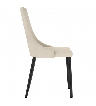  Worldwide -VENICE-SIDE CHAIR-BEIGE - (202-536BEG)