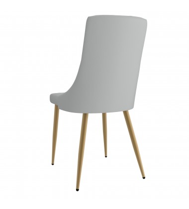  Worldwide -ANTOINE-SIDE CHAIR-LIGHT GREY - (202-573LG)