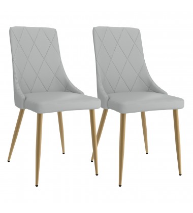  Worldwide -ANTOINE-SIDE CHAIR-LIGHT GREY - (202-573LG)